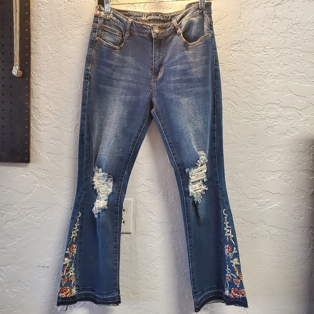Cropped Bootcut Machine Jean